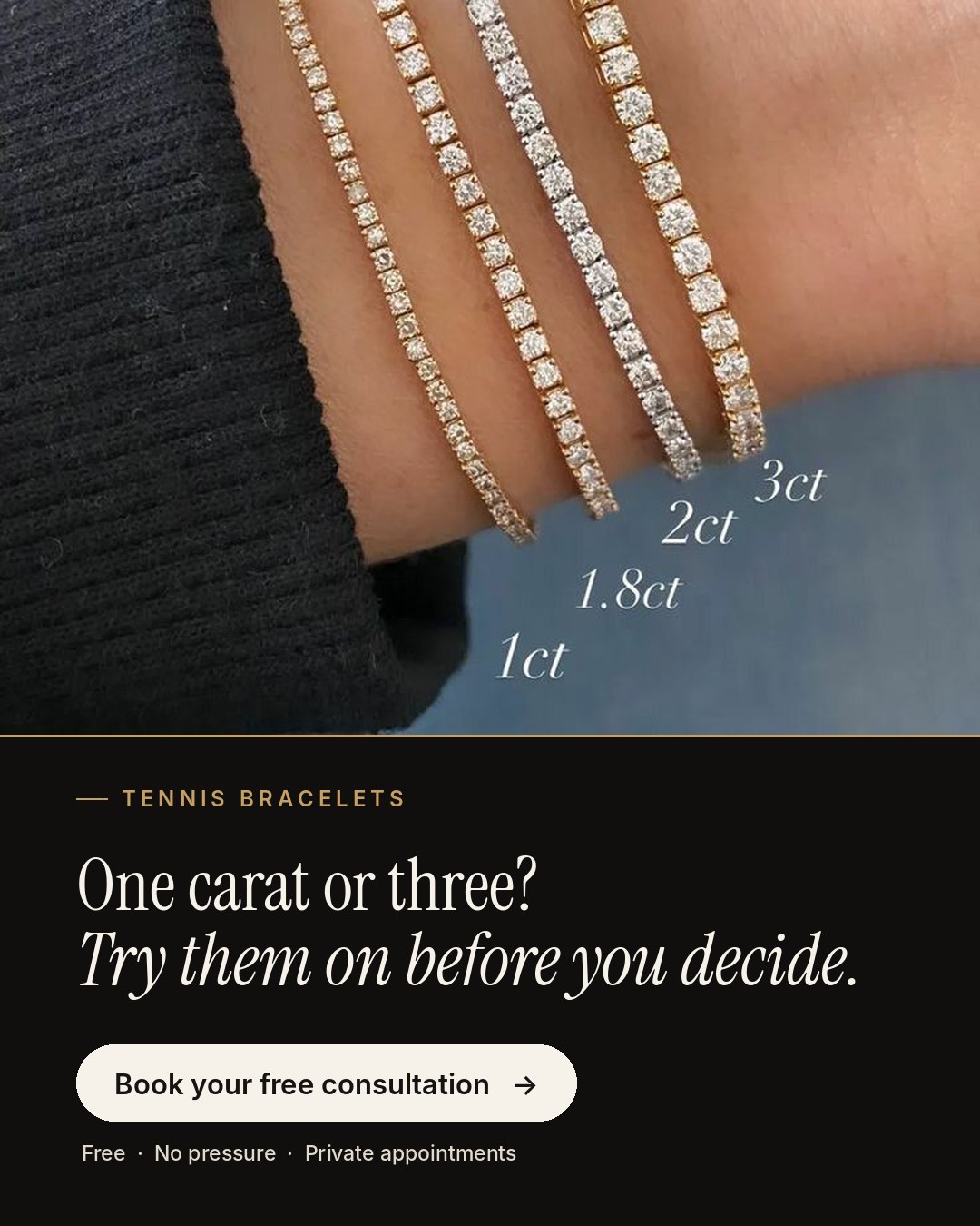 ScaleUp ad creative example for a fine jeweller