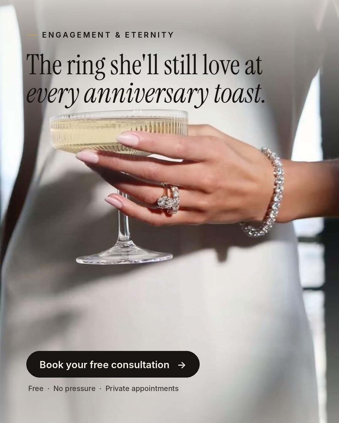 ScaleUp ad creative example for a fine jeweller
