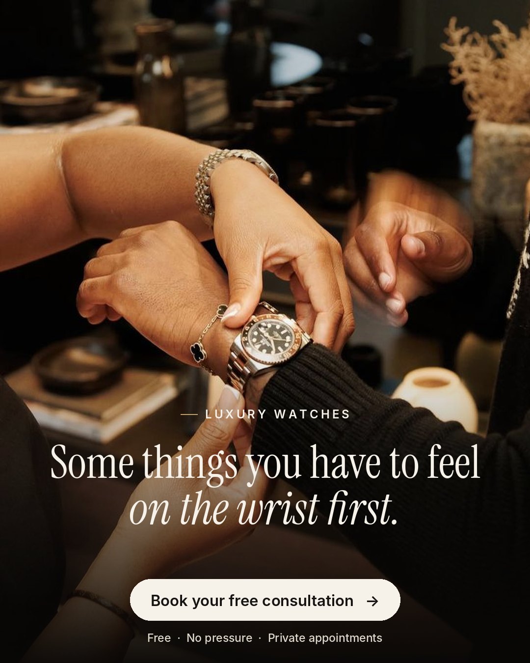 ScaleUp ad creative example for a fine jeweller